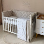 Комплект постільної білизни для новонародженого Baby Dream New Машинки блакитні