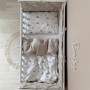 Комплект постільної білизни для новонародженого Baby Dream New Машинки блакитні