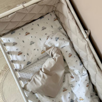 Комплект постільної білизни для новонародженого Baby Dream New Машинки блакитні