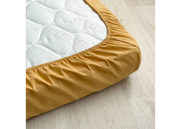 Комплект постільної білизн ясла варена бавовна гірчиця