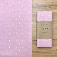 Пелюшка бязь Білий горох на пудрі