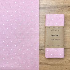 Пелюшка бязь Білий горох на пудрі