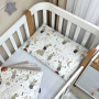 Змінна постіль Baby Mix Зайці на драбинці бежевий