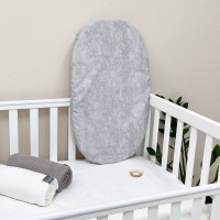 Водонепроникне простирадло у візочок Мармур сірий