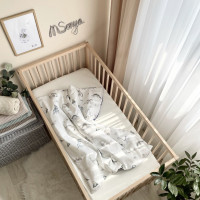 Плед-конверт з ковдрою Діно синій