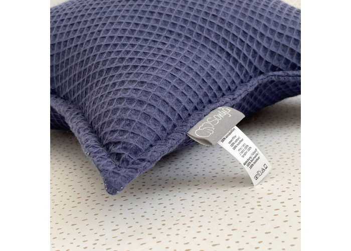 Подушка декор "Зірочка" вафля синій