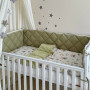 Комплект постільної білизни для новонародженого Baby Mix Ведмедик boy м'ята, колір оливковий