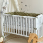 Комплект постільної білизни для новонародженого Baby Mix Ведмедик boy м'ята, колір оливковий