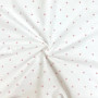Непромокаюча пелюшка Поплін/Мембрана Горошок пудра на білому