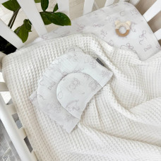 Подушка з вушками "Baby Dear" муслін пудра