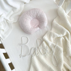 Подушка анатомічна поплін Крапка на пудрі (1312900)