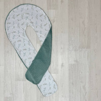 Чохол подушки для вагітних Гілочки котики мята