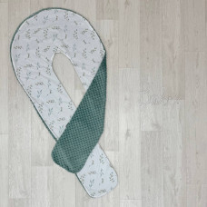 Чохол подушки для вагітних Гілочки котики мята