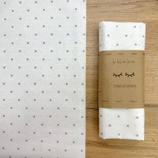 Пелюшка бязь Горох графіт на білому