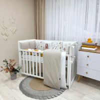 Комплект постільної білизни для новонародженого Арт Дизайн "Альпака бежевий"(2 однакові подушки), колір бежевий