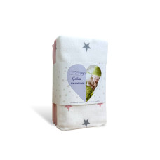 Набір пелюшок фланель 80х100 Soft Stars пудровий