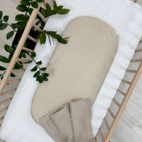 Простирадло у візочок Крапка на бежевому