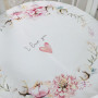 Простирадло дитяче з друком Heart and flowers 70х70