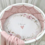 Простирадло дитяче з друком Heart and flowers 70х70