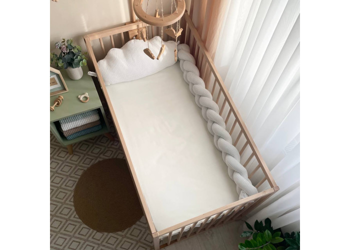 Коса вафля білий 1,2 м