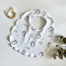 Слинявчик трикотаж рубчик Їжачок