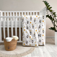 Підковдра 90х110 поплін Пінгвіни бежеві