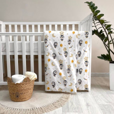 Підковдра 90х110 поплін Пінгвіни бежеві