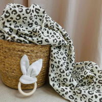 Пелюшка муслін Леопард коричневий