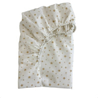 Простирадло дитяче Зорепад бежевий на білому