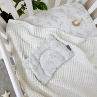 Подушка з вушками "Baby Dear" муслін сірий