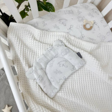 Подушка з вушками "Baby Dear" муслін сірий