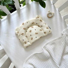 Подушка з вушками муслін Звірятка тигренята