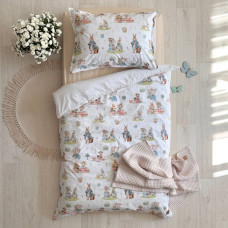 Комплект постільної білизни дитячий поплін Кролик Пітер