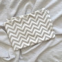 Наволочка поплін 50х70 Зигзаг бежевий (900000)