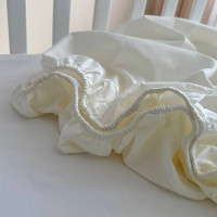 Простирадло дитяче сатин молочний 140х70