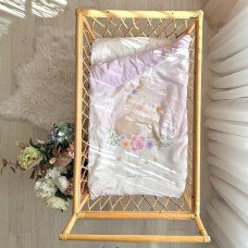 Плед+ковдра 2 в1 Колекція №8 Зайка з мамою