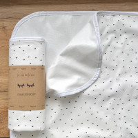 Непромокаюча пелюшка Поплін/Мембрана Крапка чорна