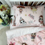 Комплект постільної білизни підліток 1,5 Lol/світла пудра (підковдра+наволочка)