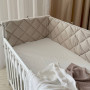 Бортик стьобаний "Baby Dream" на 3 сторони поплін капучино