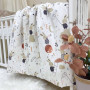 Комплект постільної білизни для новонародженого Baby Mix Зайці на драбинці бежевий