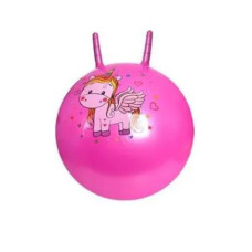 М'яч гімнастичний фітбол дитячий для гімнастики з ріжками рожевий d-45 см (MS3397PN)