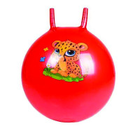 М'яч гімнастичний дитячий з ріжками з малюнком 55 см (BT-PB-0086RD)