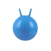 М'яч гімнастичний дитячий для фітнесу з ріжками блакитний d-38 см (MS0938BL)