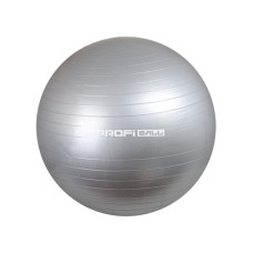 М'яч гімнастичний Profi Ball фітбол гумовий d-65 см сірий (M0276GRY)