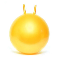 М'яч гімнастичний з рожками жовтий 45 см (BT-PB-0178YL)