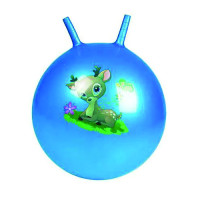 М'яч гімнастичний дитячий з ріжками з малюнком 55 см (BT-PB-0086BL)