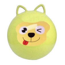 М'яч гімнастичний фітбол дитячий для фітнесу та гімнастики з вушками мордахи 45 см (BT-PB-0220YL)