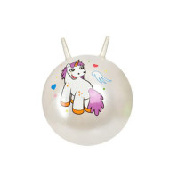 М'яч гімнастичний фітбол дитячий для гімнастики з ріжками білий d-45 см (MS3397WT)