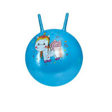 М'яч гімнастичний фітбол дитячий для гімнастики з ріжками блакитний d-45 см (MS3397BL)