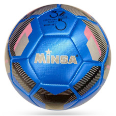 М'яч футбольний Minsa розмір №5 синій (BT-FB-0296BL)